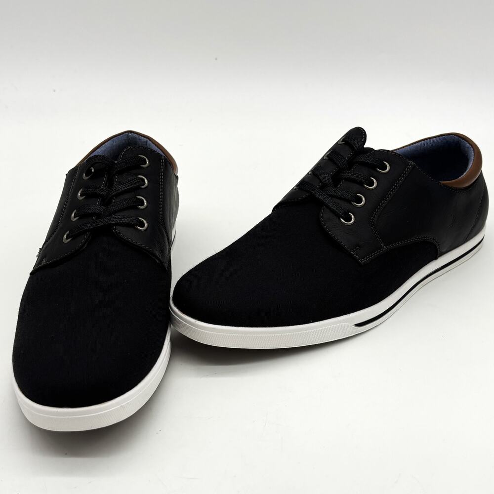 Bruno Marc Shoes Mens 9.5 Rivera-01Black Business Casual Lace Up Loafers Oxford